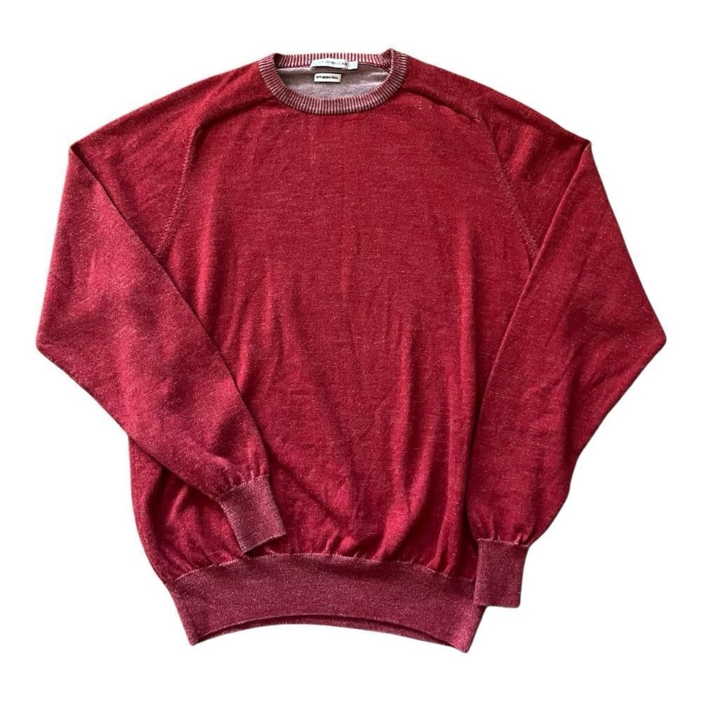 Peter Millar Rich Red Crewneck Sweater